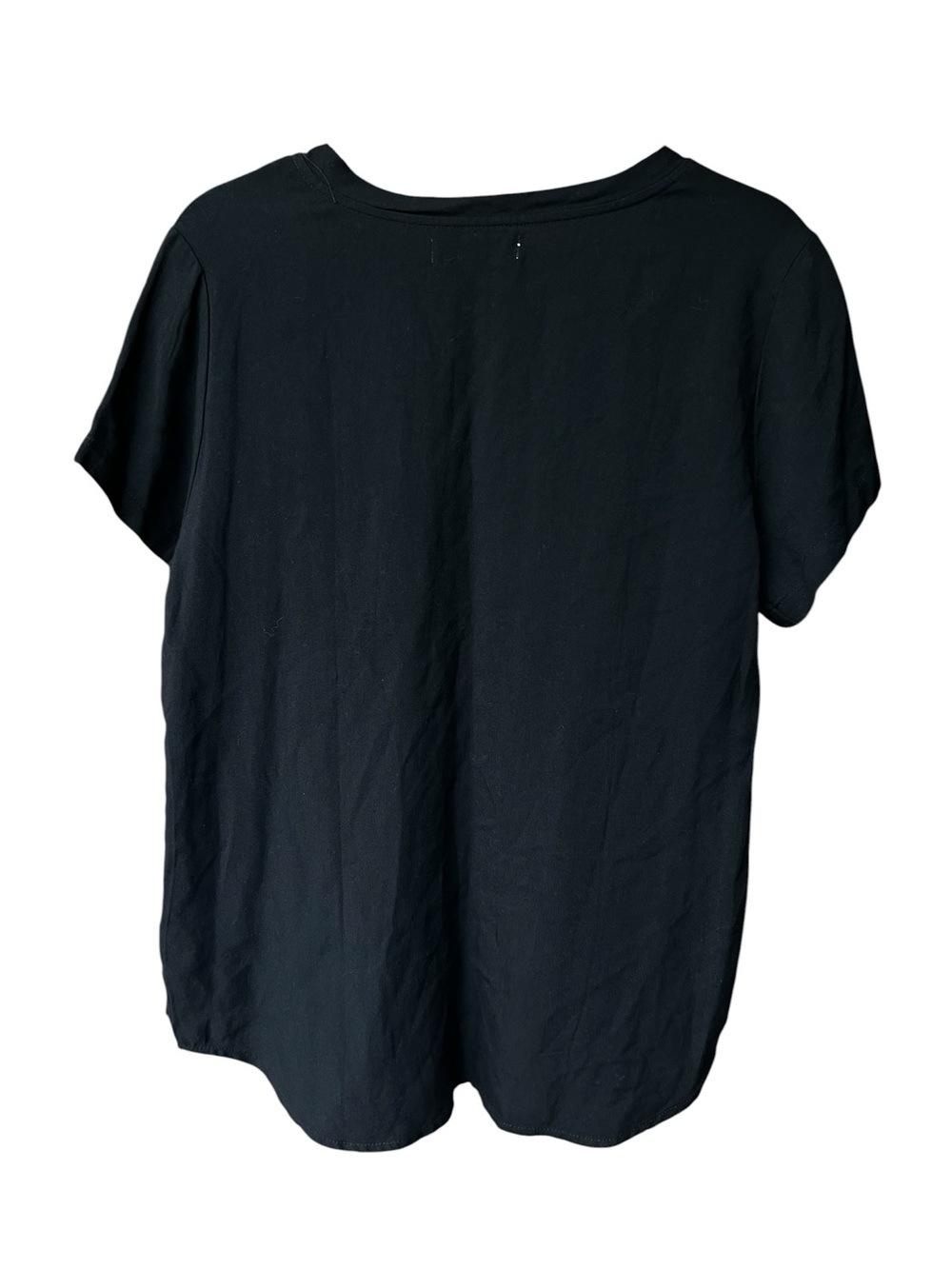 Alexander Jordan Women’s Black Short Sleeve V - Neck Tee Shirt Size L - Picture 3 of 14